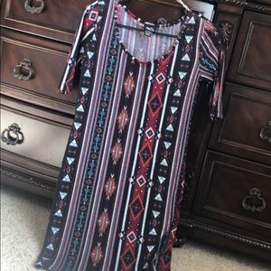 Aztec sweater dress